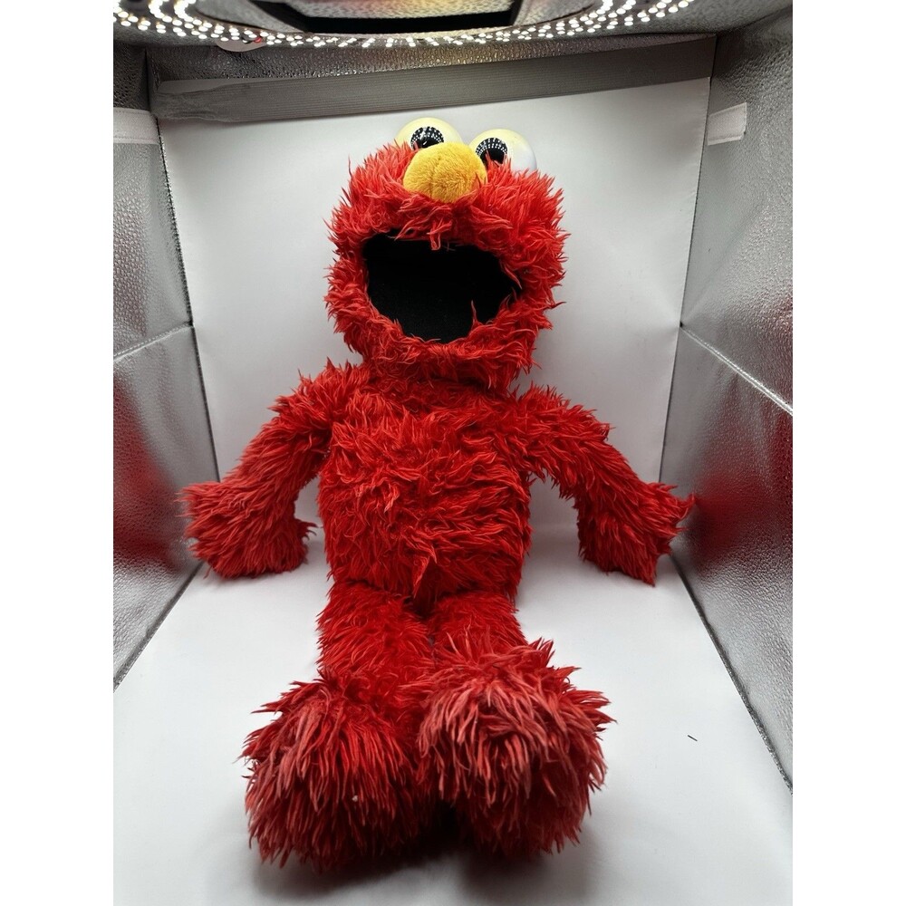 Sesame Street Elmo Hand Puppet Plush Hasbro 2014 Full Body B1541